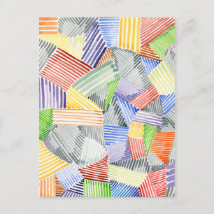 Carte Postale Crosshatch Quilt I