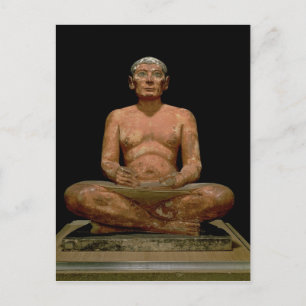 Carte Postale Crouching Scribe Statue