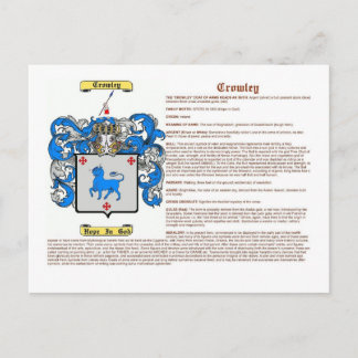 Carte Postale Crowley (signification)