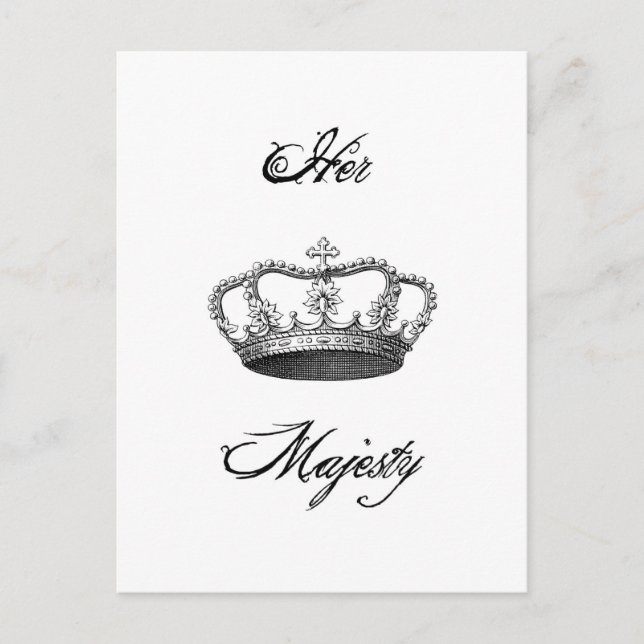 Carte postale Crown_Her Majesty (Devant)