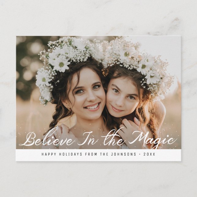 Carte Postale CROYER DANS LA MAGIE | joyeux noël (Devant)