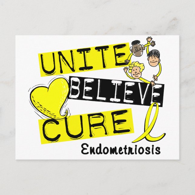 Carte Postale CROYEZ UNIQUE CURE ENdometriose (Devant)