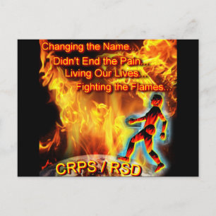 Carte Postale CRPS/RSD Vivre nos vies, combattre les flammes
