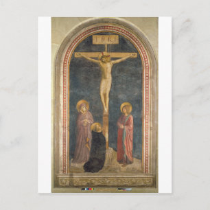 Carte Postale Crucifixion avec la Vierge, SS. Jean l'Évangéliste