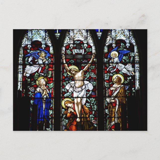Carte postale Crucifixion (Verre Trait) (Devant)