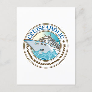 Carte Postale Cruiseaholic Cruise Navire Vacances Croisière Love