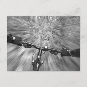 Carte Postale Cruising down a buff section of singletrack