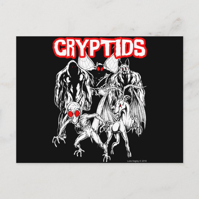 Carte Postale Cryptides (Devant)
