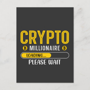 Carte Postale Crypto Millionaire Chargement Crypto Devise