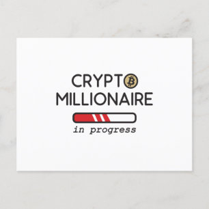Carte Postale Crypto Millionaire en cours