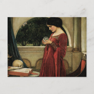 Carte Postale Crystal Ball par John William Waterhouse