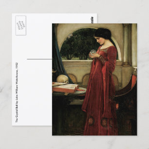 Carte Postale Crystal Ball par John William Waterhouse