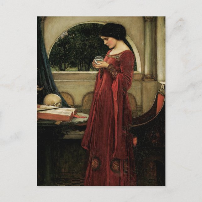 Carte Postale Crystal Ball par John William Waterhouse (Devant)