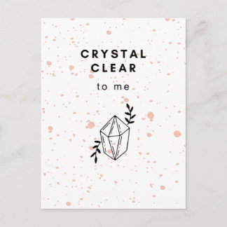 Carte Postale Crystal Clear