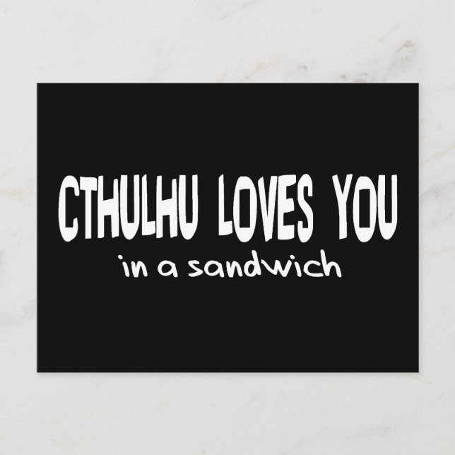 Carte Postale Cthulhu t'aime (Devant)