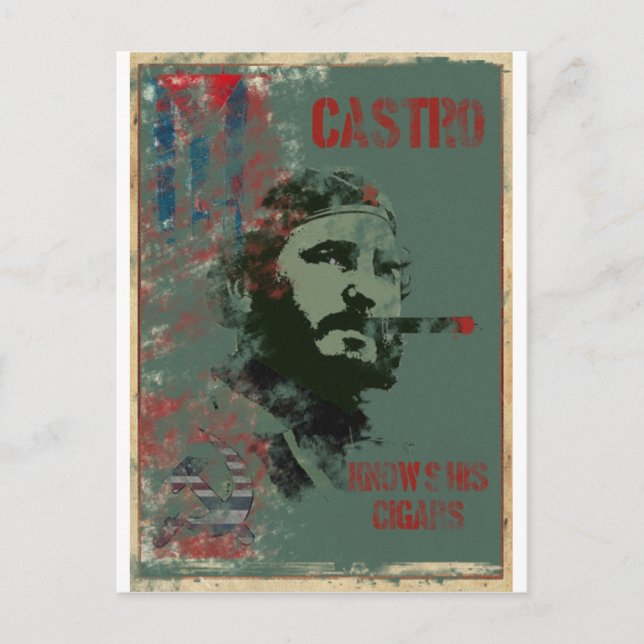 Carte Postale Cuba Propagande Castro (Devant)