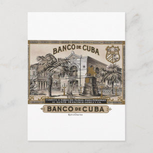 Carte Postale Cubano vintage Banco de Cuba
