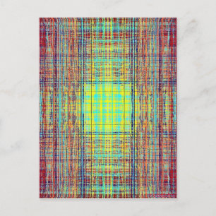 Carte Postale Cube de chaîne de couleur