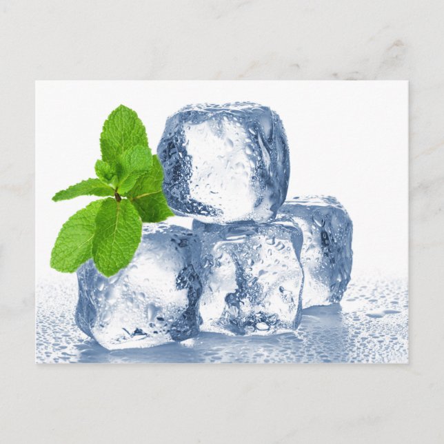 Carte Postale Cube de glace vous-même cool (Devant)