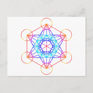 Carte Postale Cube Metatron (Couleur 2)