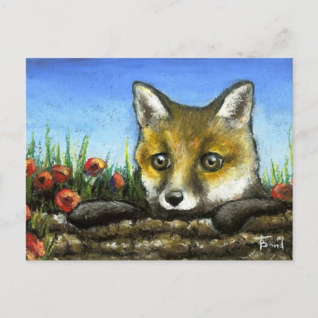 Carte Postale Cube renard (Devant)