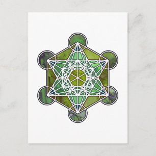 Carte Postale CubeMetatronVert