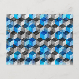 Carte Postale Cubes de gris et de bleu
