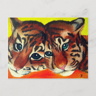 Carte Postale Cubes de tigre