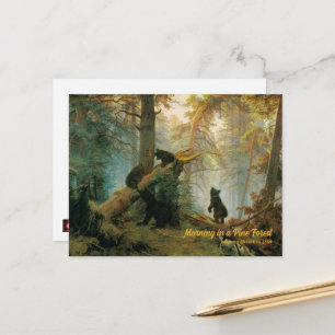 Carte Postale Cubs d'ours 1889 Vintage