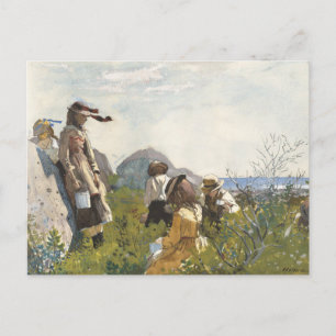 Carte Postale Cueilleurs de baies   Winslow Homer