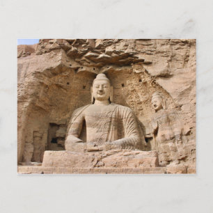 Carte Postale Cuevas Postal Yungang, Datong, Chine