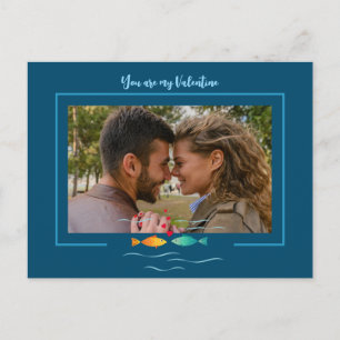 Carte Postale Cuisine amour poisson dans l'océan photo personnal