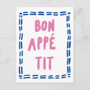 Carte Postale Cuisine culinaire Bon Appétit