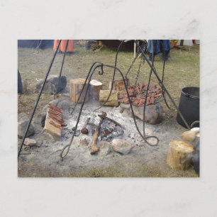 Carte Postale Cuisine de feu de camp Viking Market