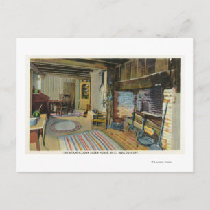Carte Postale Cuisine intérieure Vue de la Maison John Alden