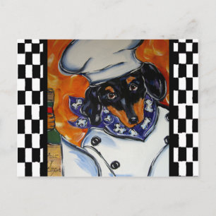 Carte Postale Cuisiniers Dachshund