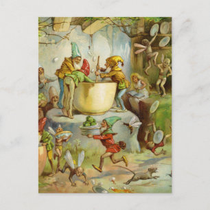 Carte Postale Cuisson dans la cuisine de gnome