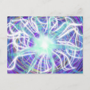 Carte Postale Culte Art Aqua Blanc Bleu Violet Oct 2017 ESSL