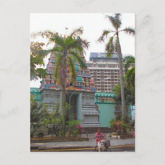 Carte Postale culte du temple hindou en dehors du temple Chattia