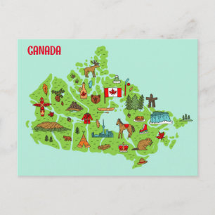 CARTE POSTALE CULTURE CANADIENNE