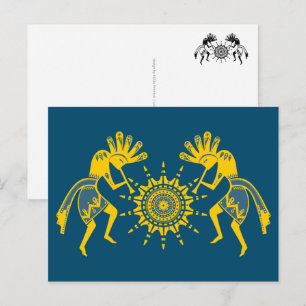 Carte Postale Culture des Amérindiens - Danse du Soleil Kokopell