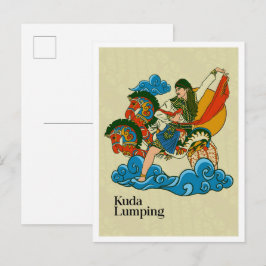 Carte Postale Culture Javanais Kuda Lumping Indonésie