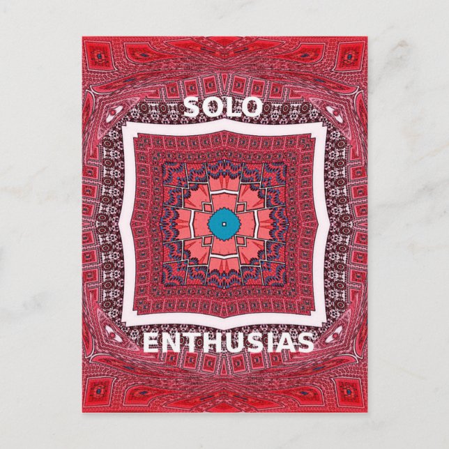 Carte Postale Culture traditionnelle sindhi Ajrak Art Motif Impr (Devant)