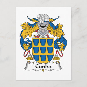 Carte Postale Cunha Family Crest
