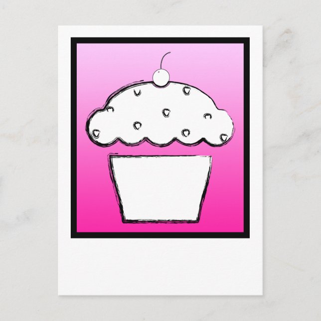 Carte Postale cupcake (Devant)