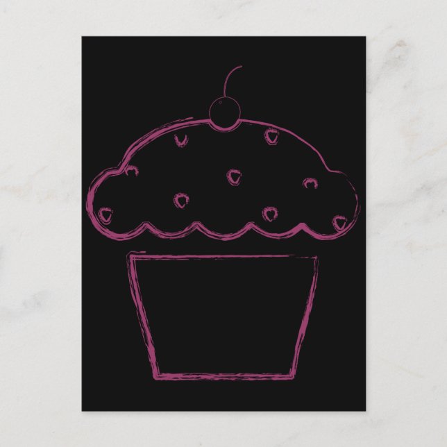 Carte Postale cupcake (Devant)