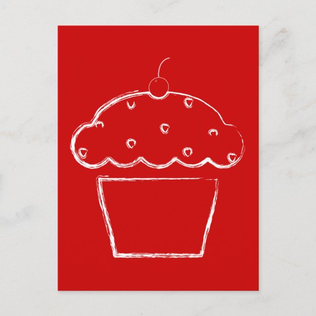 Carte Postale cupcake (Devant)