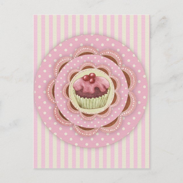 Carte postale Cupcake (Devant)