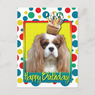 Carte Postale Cupcake d'anniversaire - Cavalier - Blenheim