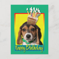 Cupcake d'anniversaire - Chiot Beagle - Chloe